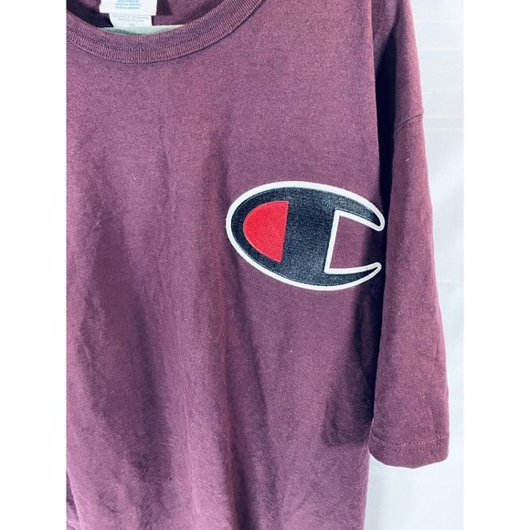 Vintage Champion Adult XL Purple Big Logo Pullover Short Sleeve Tee Mens.‎ - Picture 2 of 7